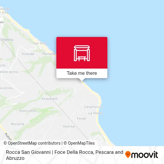 Rocca San Giovanni | Foce Della Rocca map