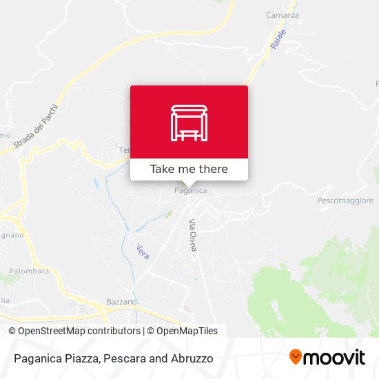 Paganica Piazza map
