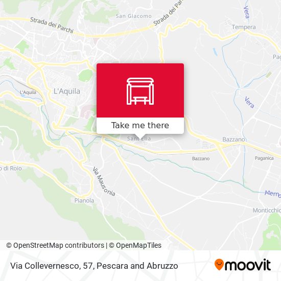 Via Collevernesco, 57 map