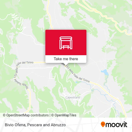 Bivio Ofena map