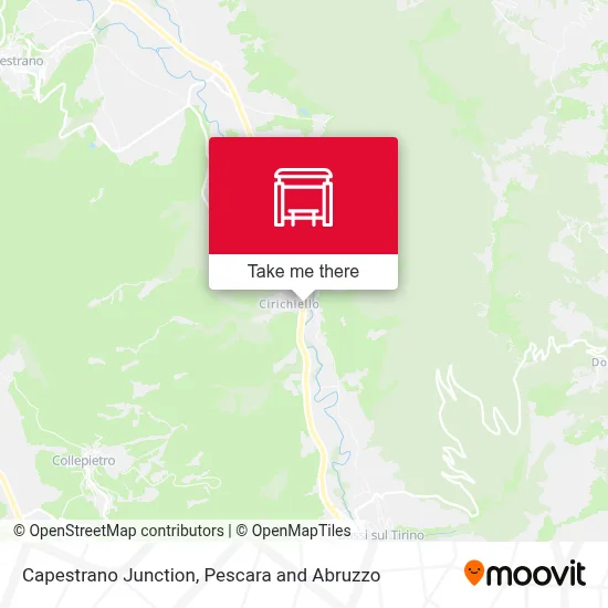 Capestrano Junction map