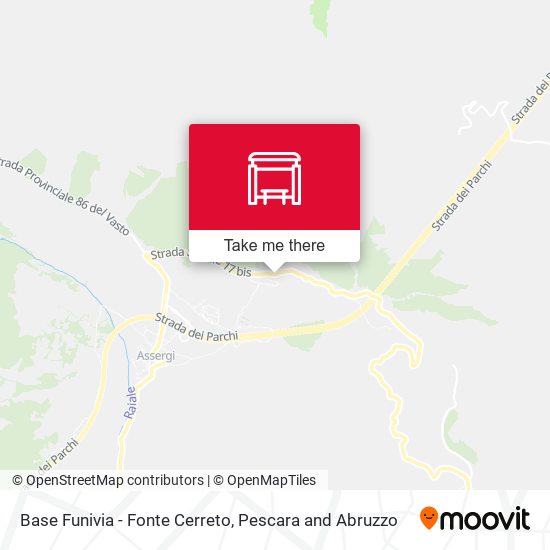 Base Funivia - Fonte Cerreto map
