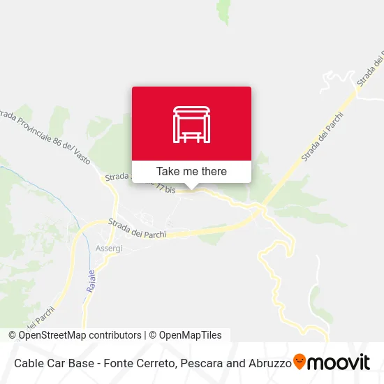 Cable Car Base - Fonte Cerreto map