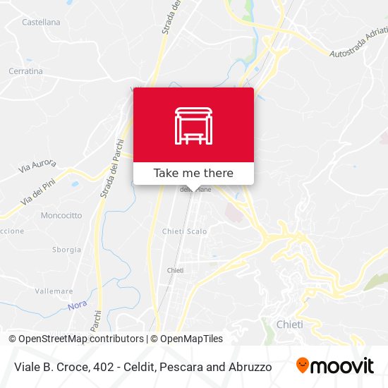 Viale B. Croce, 402 - Celdit map