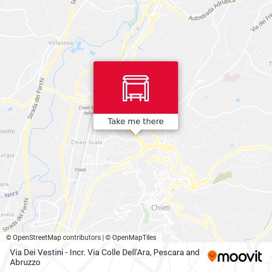 Via Dei Vestini - Incr. Via Colle Dell'Ara map