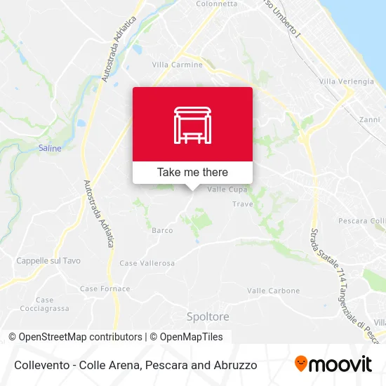 Collevento - Colle Arena map
