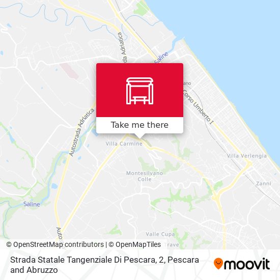 Strada Statale Tangenziale Di Pescara, 2 map