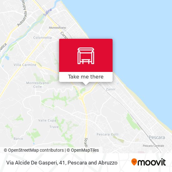 Via Alcide De Gasperi, 41 map