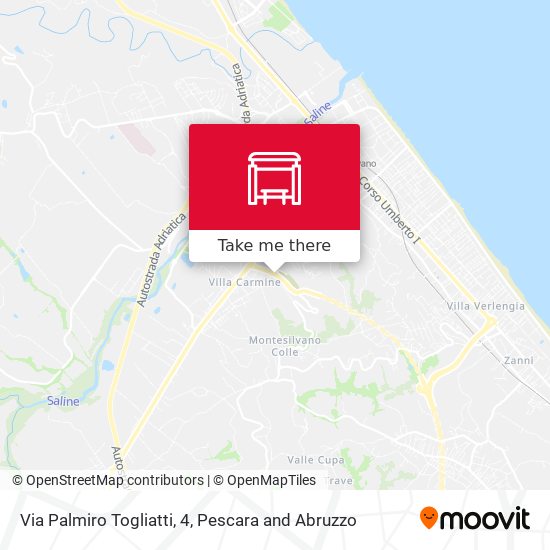 Via Palmiro Togliatti, 4 map