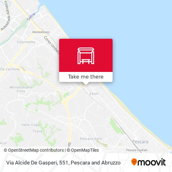 Via Alcide De Gasperi, 551 map