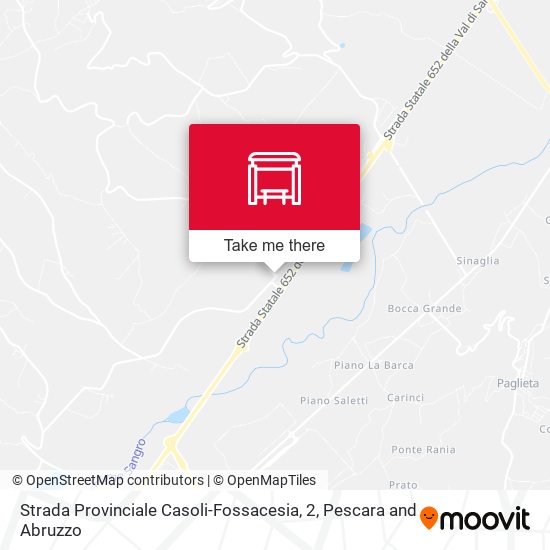 Strada Provinciale Casoli-Fossacesia, 2 map