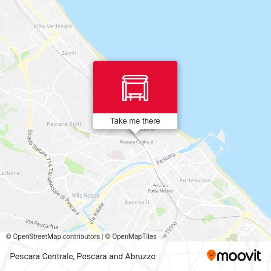 Pescara Centrale map