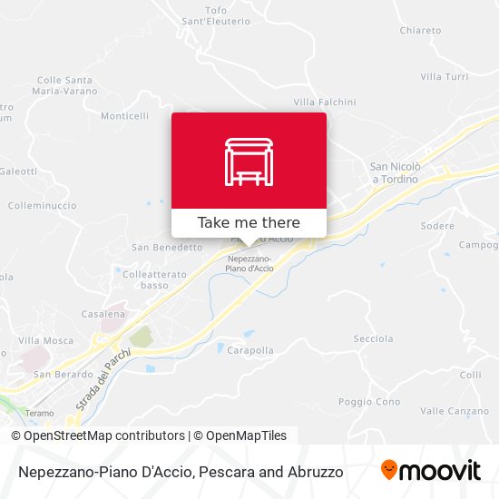 Nepezzano-Piano D'Accio map