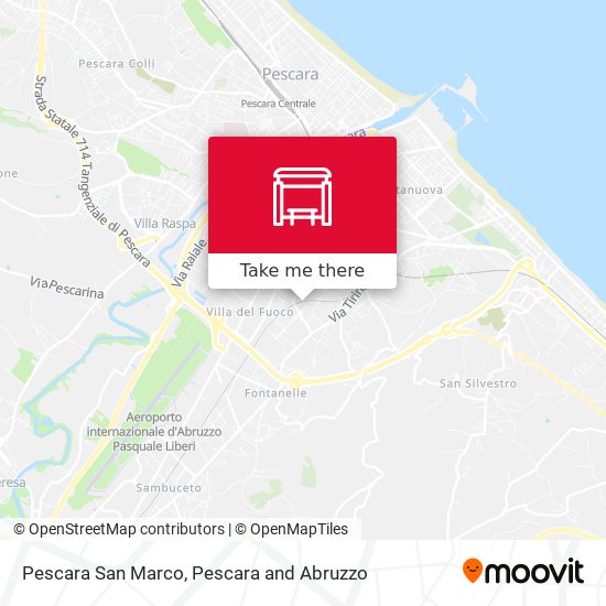 Pescara San Marco map