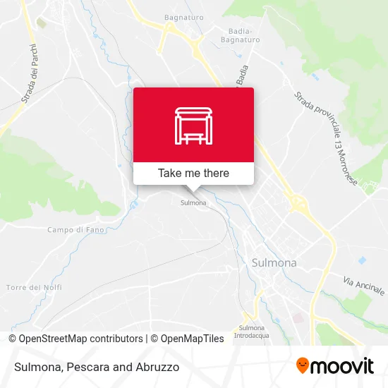 Sulmona map