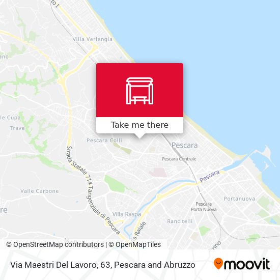 Via Maestri Del Lavoro, 63 map