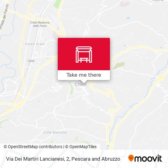 Via Dei Martiri Lancianesi, 2 map