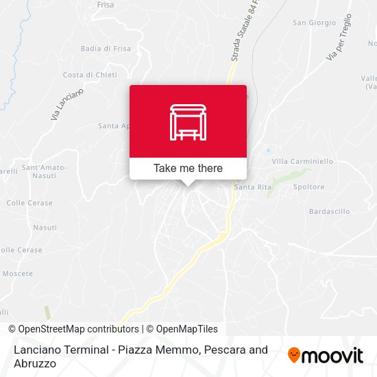 Lanciano Terminal - Piazza Memmo map
