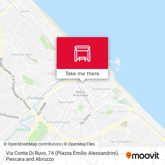 Via Conte Di Ruvo, 74 (Piazza Emilio Alessandrini) map