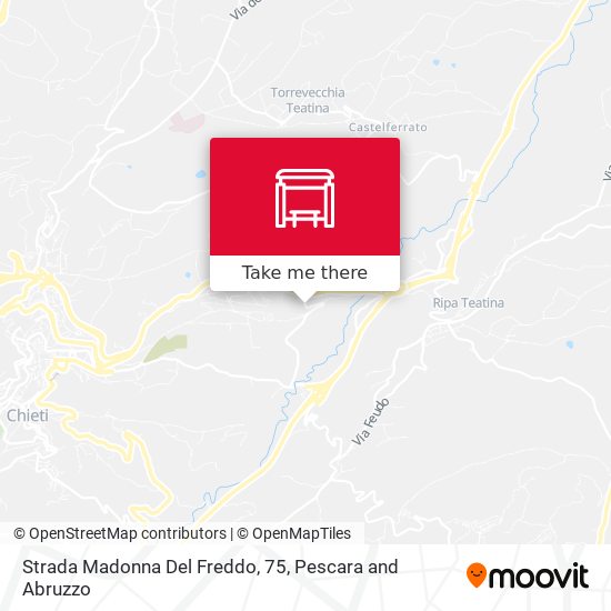 Strada Madonna Del Freddo, 75 map