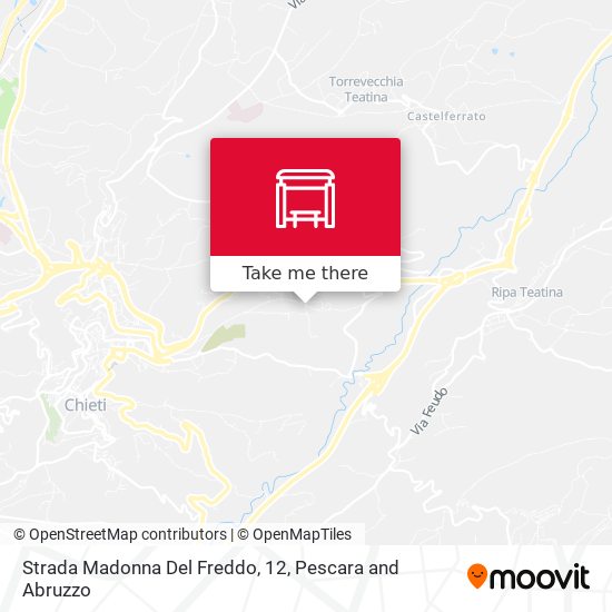 Strada Madonna Del Freddo, 12 map