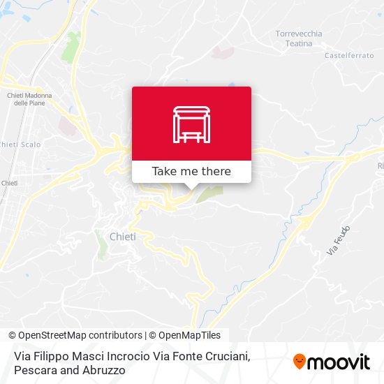 Via Filippo Masci Incrocio Via Fonte Cruciani map