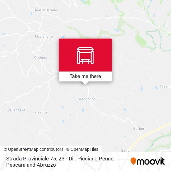 Strada Provinciale 75, 23 - Dir. Picciano Penne map