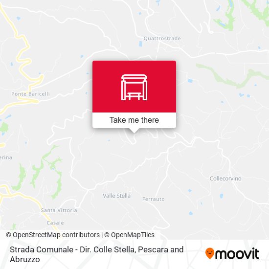 Strada Comunale - Dir. Colle Stella map