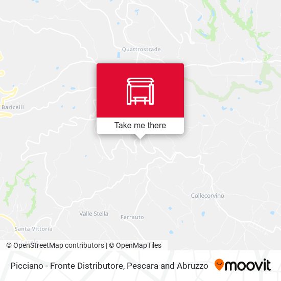 Picciano - Fronte Distributore map