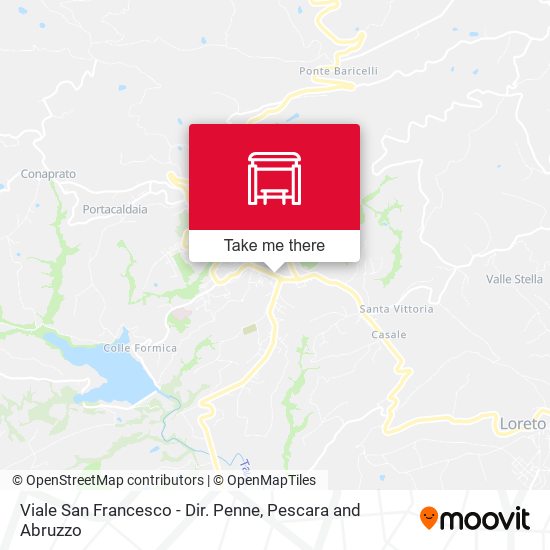 Viale San Francesco - Dir. Penne map