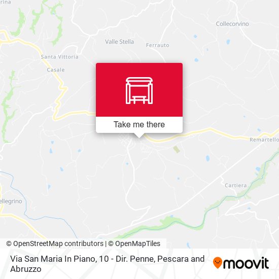 Via San Maria In Piano, 10 - Dir. Penne map