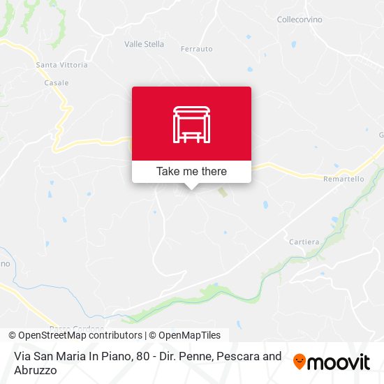 Via San Maria In Piano, 80 - Dir. Penne map