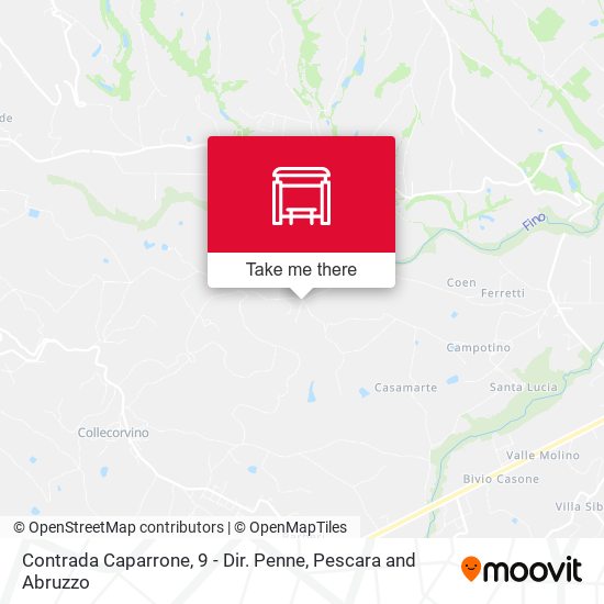 Contrada Caparrone, 9 - Dir. Penne map