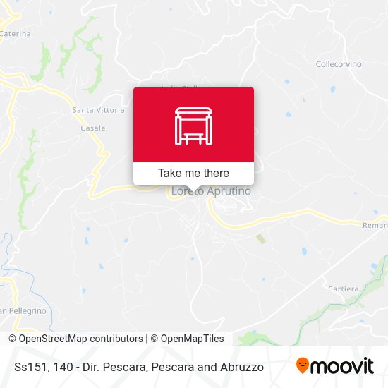 Ss151, 140 - Dir. Pescara map
