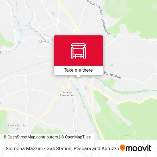 Sulmona Mazzini - Gas Station map