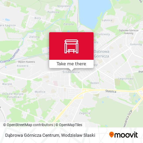 Dąbrowa Górnicza Centrum map