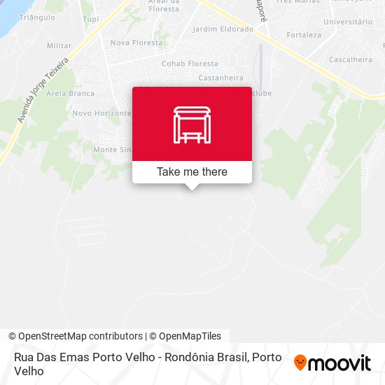 Mapa Rua Das Emas Porto Velho - Rondônia Brasil