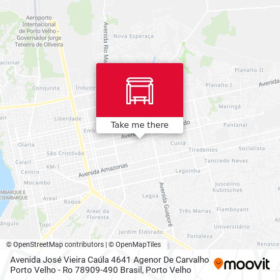 Avenida José Vieira Caúla 4641 Agenor De Carvalho Porto Velho - Ro 78909-490 Brasil map