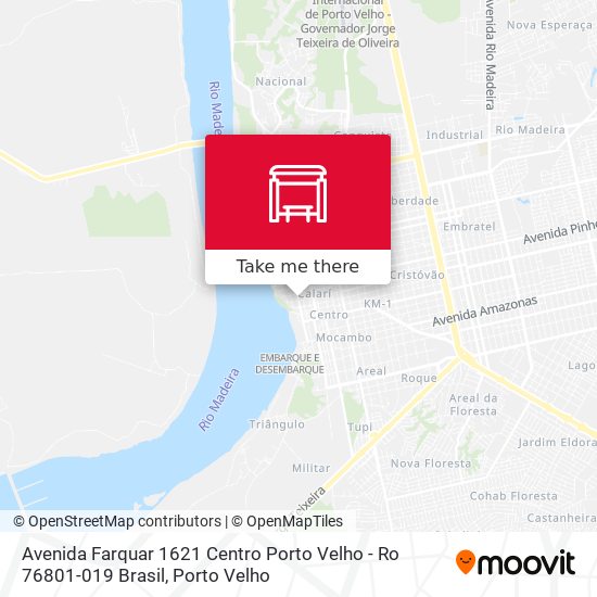 Mapa Avenida Farquar 1621 Centro Porto Velho - Ro 76801-019 Brasil