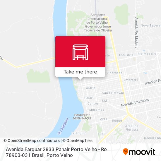 Mapa Avenida Farquar 2833 Panair Porto Velho - Ro 78903-031 Brasil