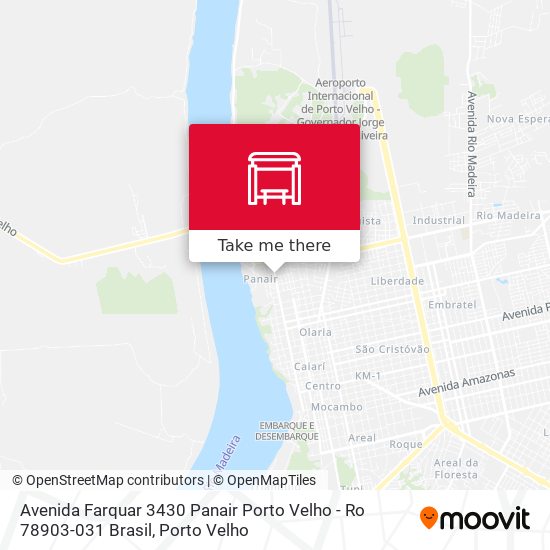 Mapa Avenida Farquar 3430 Panair Porto Velho - Ro 78903-031 Brasil