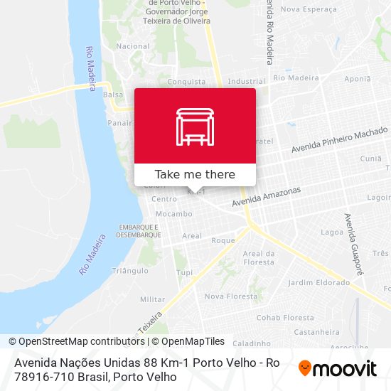 Mapa Avenida Nações Unidas 88 Km-1 Porto Velho - Ro 78916-710 Brasil