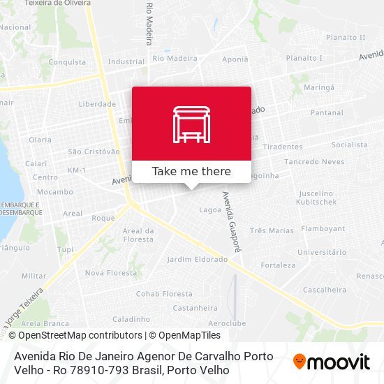 Mapa Avenida Rio De Janeiro Agenor De Carvalho Porto Velho - Ro 78910-793 Brasil