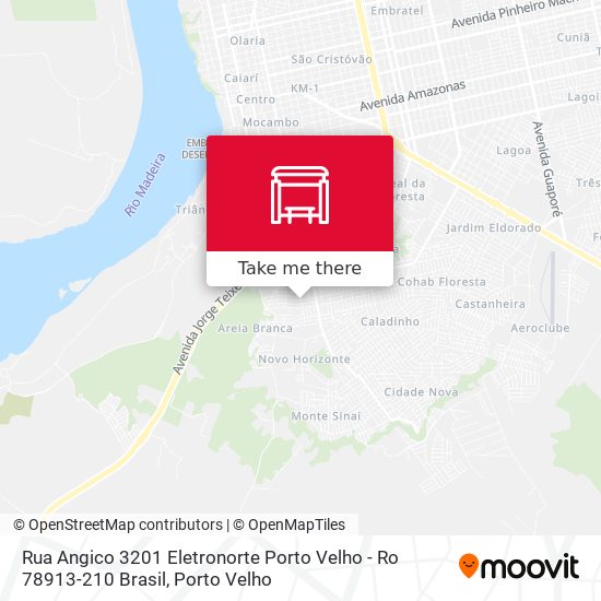 Rua Angico 3201 Eletronorte Porto Velho - Ro 78913-210 Brasil map