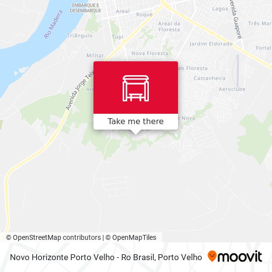 Mapa Novo Horizonte Porto Velho - Ro Brasil