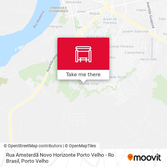 Mapa Rua Amsterdã Novo Horizonte Porto Velho - Ro Brasil