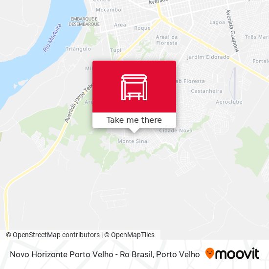 Mapa Novo Horizonte Porto Velho - Ro Brasil