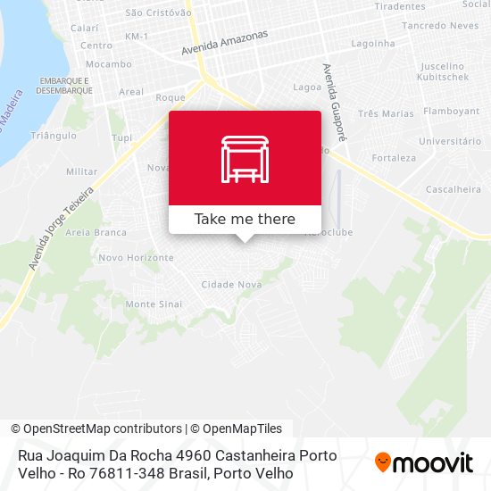 Mapa Rua Joaquim Da Rocha 4960 Castanheira Porto Velho - Ro 76811-348 Brasil