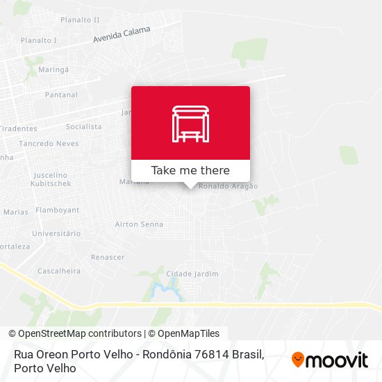 Mapa Rua Oreon Porto Velho - Rondônia 76814 Brasil