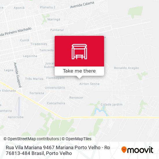 Mapa Rua Vila Mariana 9467 Mariana Porto Velho - Ro 76813-484 Brasil